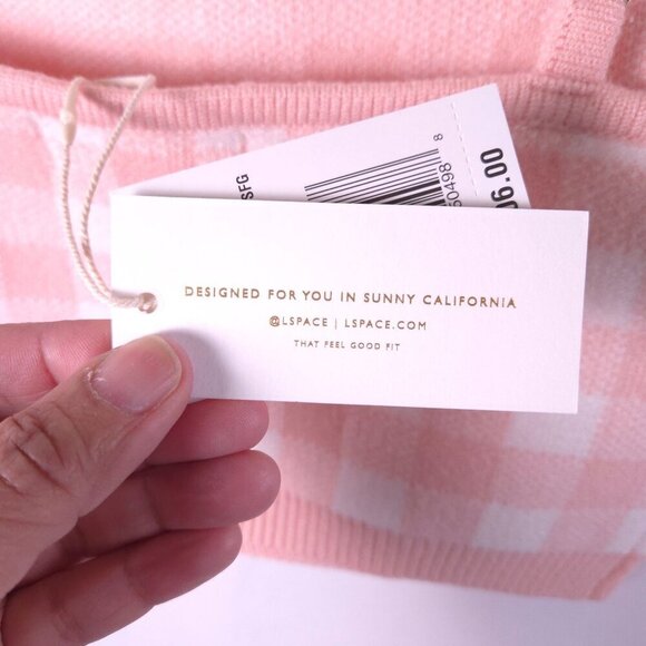 L*Space Francie Crop Top - Pink, Super Soft Size L ($106 Retail) - Picture 4 of 6
